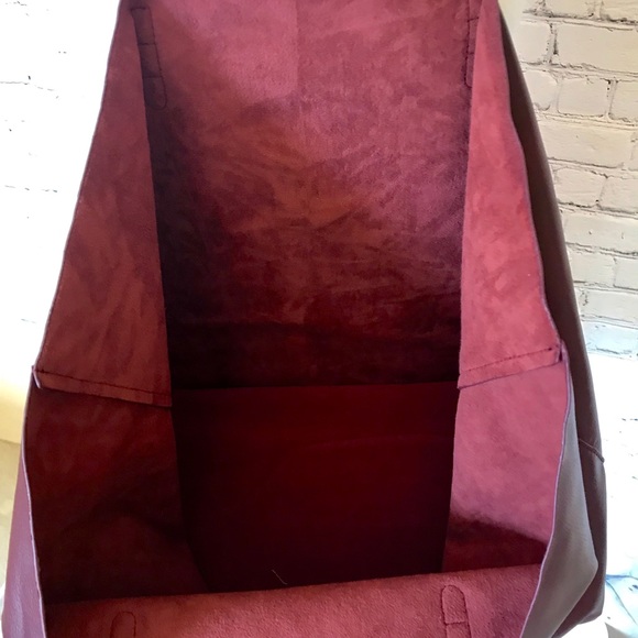 Genuine leather wine large shopping bag23"x1"'x8" - Picture 6 of 7